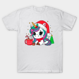 Christmas unicorn T-Shirt